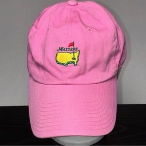 Masters Hat Cap Pink Strap Back Golf Augusta National Embroidered The Masters